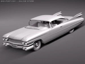 Cadillac Eldorado 62 series 1959 coupe 3D Model