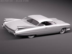 Cadillac Eldorado 62 series 1959 coupe Modelo 3D