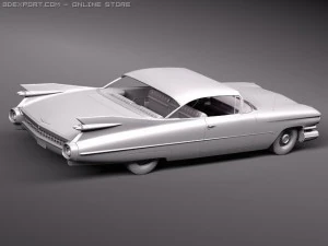 Cadillac Eldorado 62 series 1959 coupe 3D Model