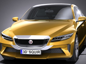 Generic Sedan 2019 lowpoly 3Dモデル