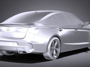 Generic Sedan 2019 lowpoly 3Dモデル