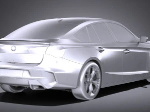 Generic Sedan 2019 lowpoly 3D Model