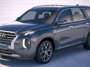 Hyundai Palisade 2020 3D Model