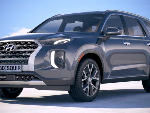 Hyundai Palisade 2020 3D Model