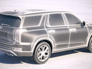 Hyundai Palisade 2020 3D Model