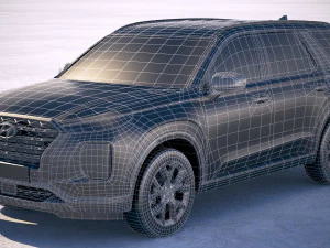 Hyundai Palisade 2020 3D Model