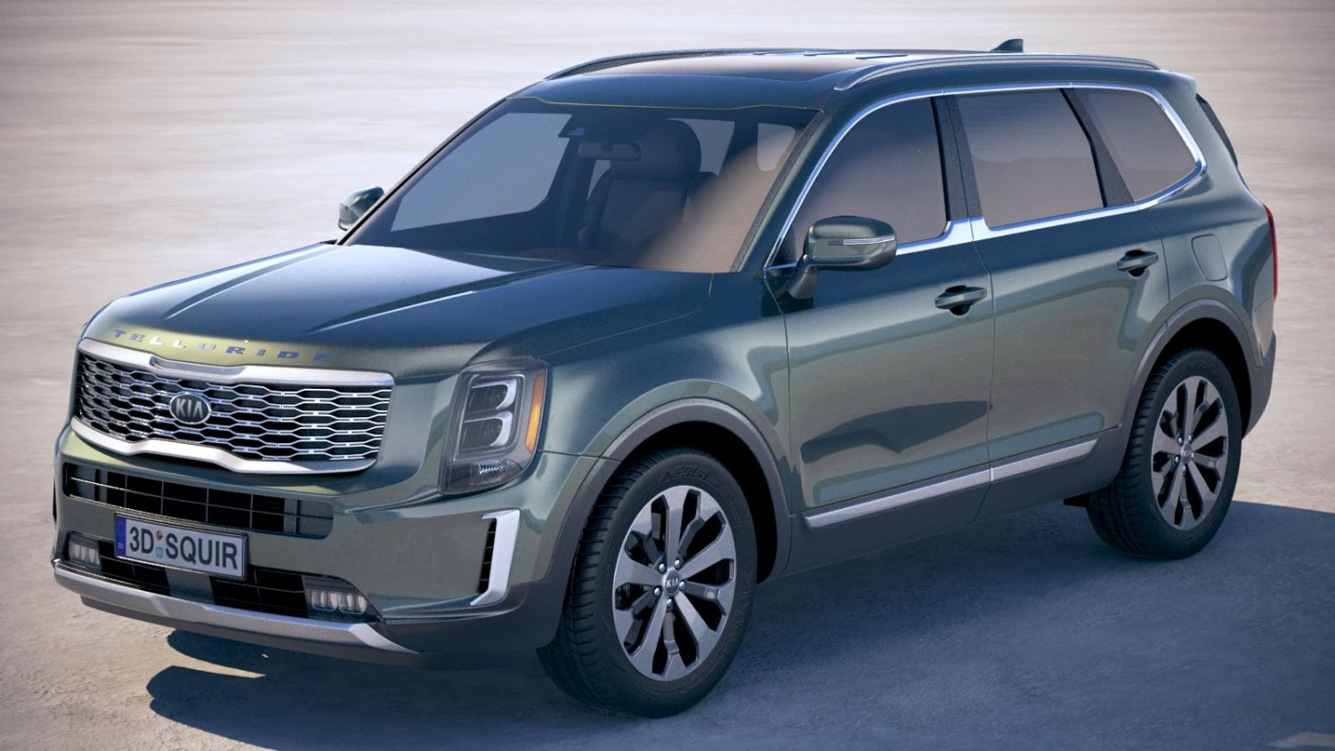 Kia Telluride 2020 3D Model .c4d .max .obj .3ds .fbx .stl .blend 