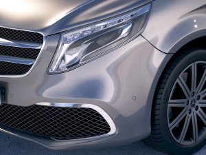 Mercedes-Benz V-class 2020 3D 模型