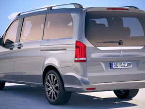 Mercedes-Benz V-class 2020 3D 模型