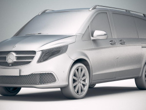 Mercedes-Benz V-class 2020 3D 模型