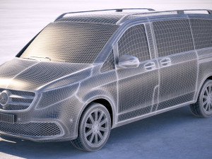 Mercedes-Benz V-class 2020 3D 模型