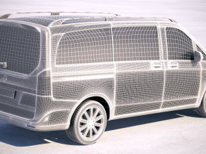 Mercedes-Benz V-class 2020 3D 模型