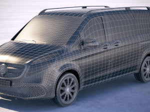 Mercedes-Benz V-class 2020 3D 模型