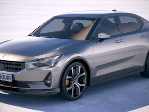 Polestar 2 2020 3Dモデル