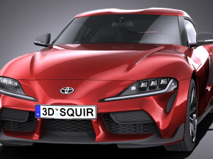 Toyota Supra 2020 lowpoly 3D Модель