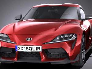 Toyota Supra 2020 lowpoly 3D Model