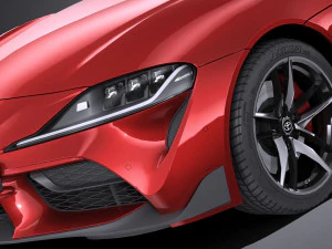 Toyota Supra 2020 lowpoly 3D Model