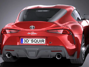 Toyota Supra 2020 lowpoly 3D Model