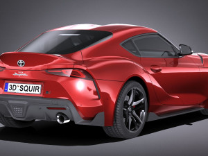 Toyota Supra 2020 lowpoly 3D Модель