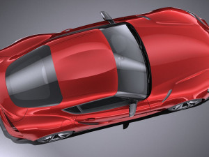 Toyota Supra 2020 lowpoly 3D Модель