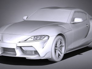 Toyota Supra 2020 lowpoly 3D Модель
