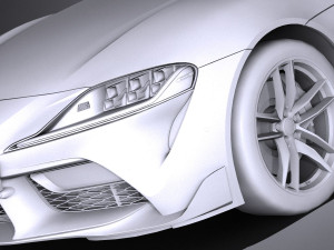 Toyota Supra 2020 lowpoly 3D Модель