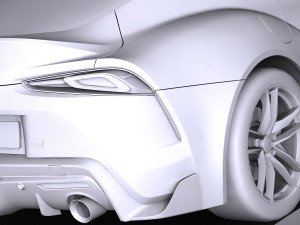 Toyota Supra 2020 lowpoly 3D Модель