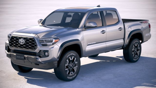 Toyota Tacoma TRD 2020 Model 3D .c4d .max .obj .3ds .fbx .stl .blend