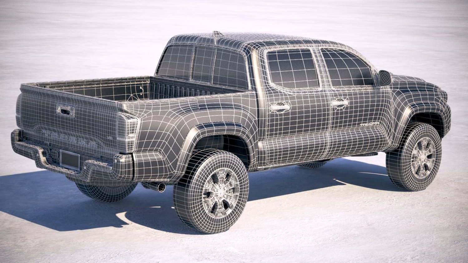 Toyota Tacoma Trd 2020 3d Model In Truck 3dexport