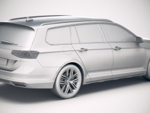 Volkswagen Passat Alltrack 2020 3Dモデル