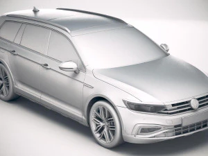 Volkswagen Passat Alltrack 2020 3D Model