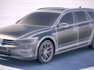 Volkswagen Passat Alltrack 2020 3Dモデル