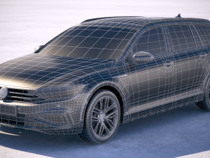 Volkswagen Passat Alltrack 2020 3Dモデル