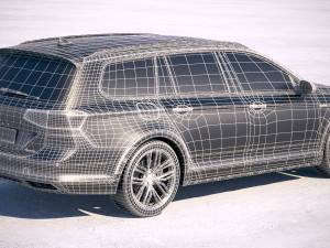 Volkswagen Passat Alltrack 2020 3Dモデル