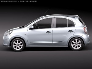 Nissan Micra 2011 3D Модель