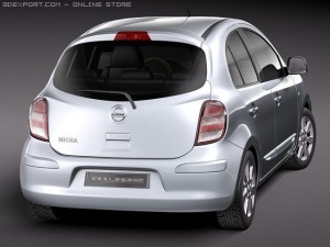 Nissan Micra 2011 3D Модель