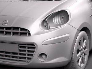 Nissan Micra 2011 3D Модель