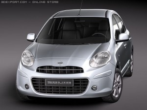 Nissan Micra 2011 3D Модель