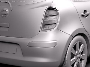 Nissan Micra 2011 3D Модель