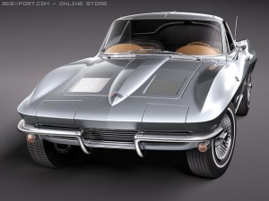 Chevrolet Corvette C2 Coupe Modelo 3D