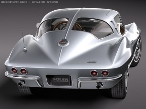 Chevrolet Corvette C2 Coupe Modelo 3D