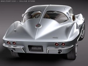 Chevrolet Corvette C2 Coupe 3D Model