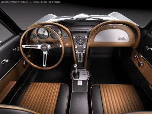 Chevrolet Corvette C2 Coupe 3D Model