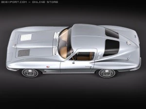 Chevrolet Corvette C2 Coupe 3D Model