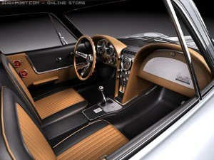 Chevrolet Corvette C2 Coupe 3D Model