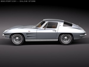 Chevrolet Corvette C2 Coupe Modelo 3D