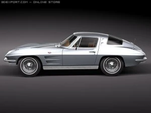 Chevrolet Corvette C2 Coupe 3D Model