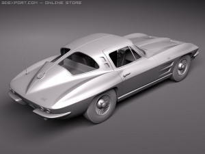 Chevrolet Corvette C2 Coupe Modelo 3D