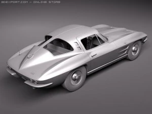 Chevrolet Corvette C2 Coupe 3D Model