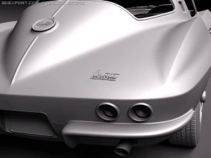 Chevrolet Corvette C2 Coupe 3D Model